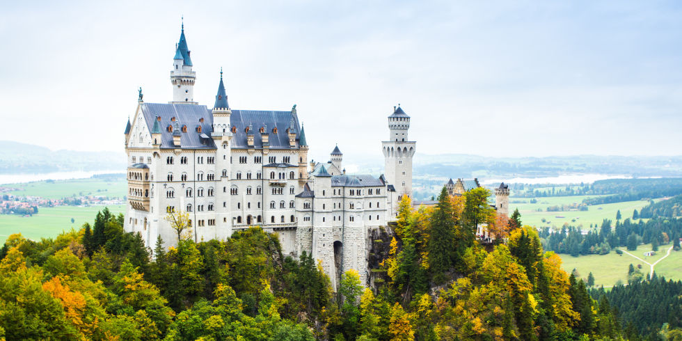 Lâu đài Schloss Neuschwanstein ở Đức.